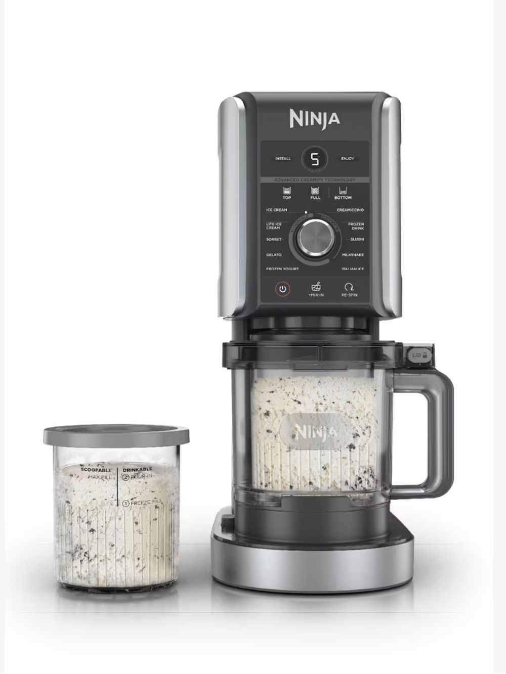 Deluxe Ninja Creami & 6 mixing containers